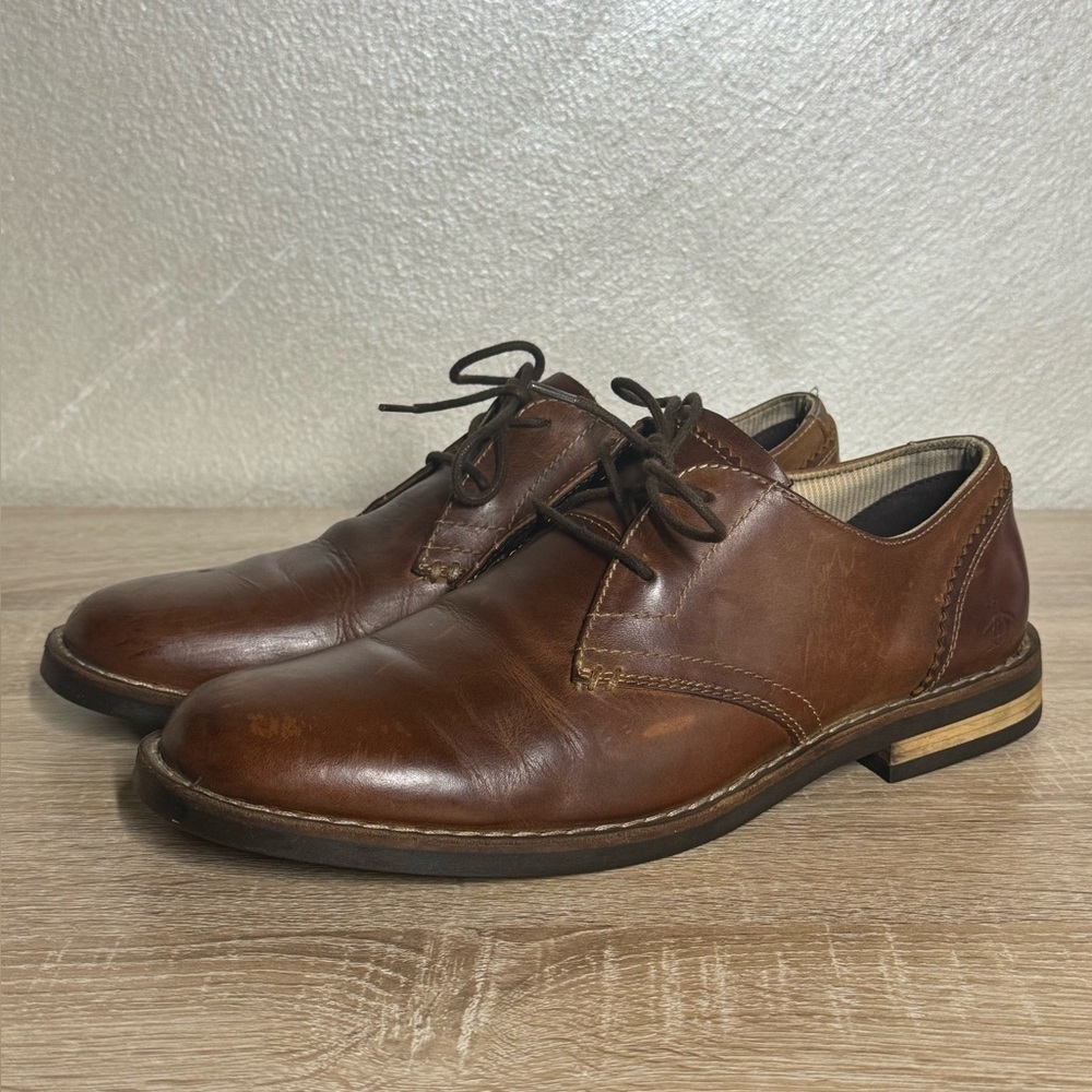 Original Penguin by Munsingwear Waylon Men’s 10 Oxford Brown Leather Dress Shoes